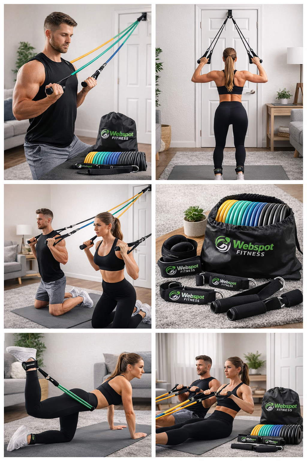 Complete Home Workout Resistance Bands Set – Train Anywhere