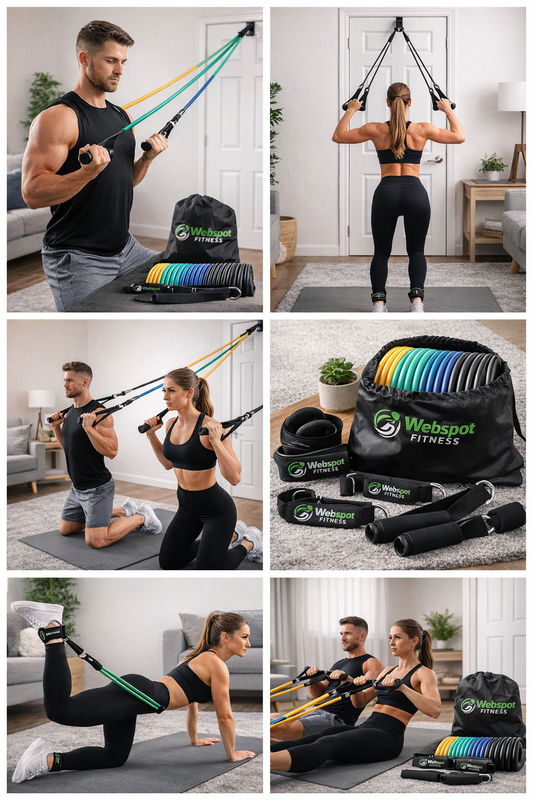 Complete Home Workout Resistance Bands Set – Train Anywhere