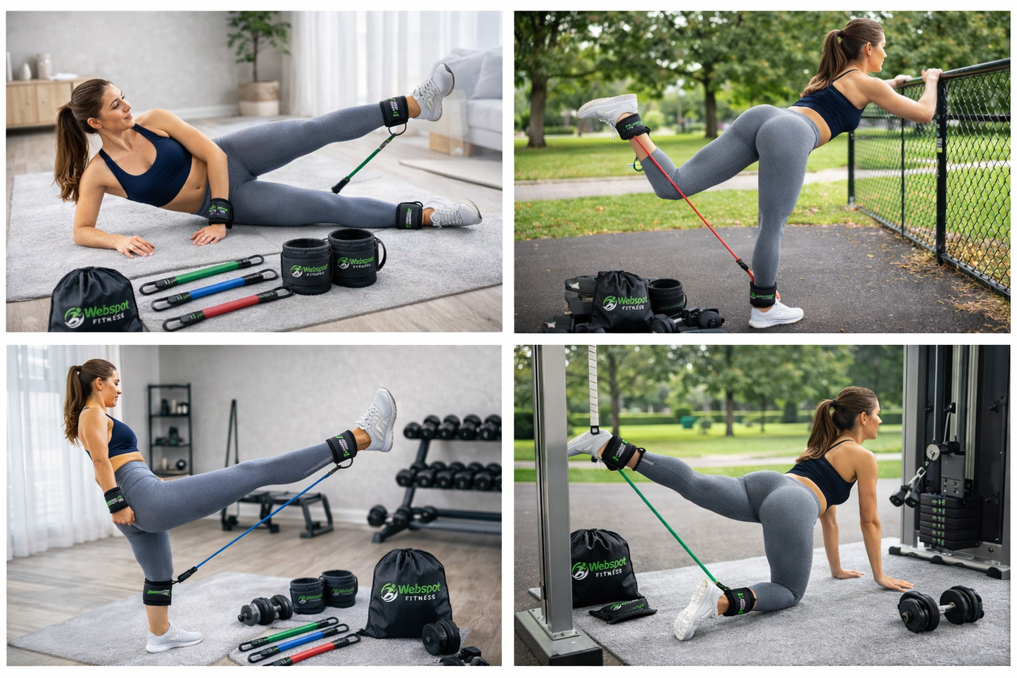 Ankle Resistance Bands Ankle Bands with Cuffs