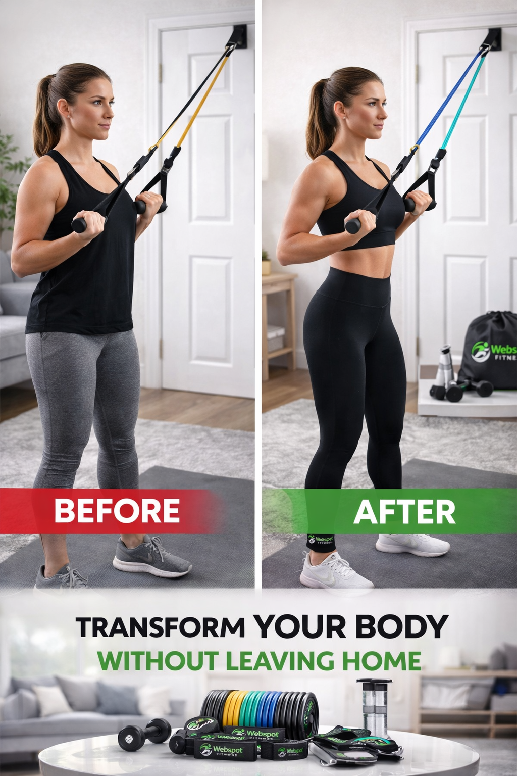 Complete Home Workout Resistance Bands Set – Train Anywhere